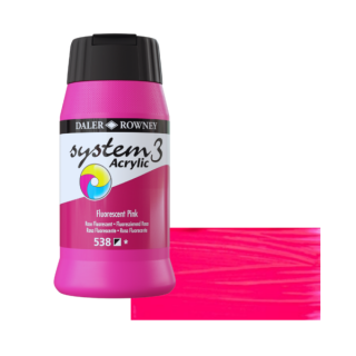 Daler-Rowney SYSTEM3 akrilfesték 538 fluoreszkáló pink 500ml