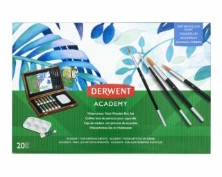 Derwent ACADEMY akvarell festék fadobozban