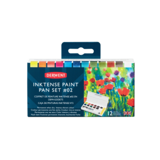 Derwent INKTENSE #2 szilkés akvarell festék készlet 12db