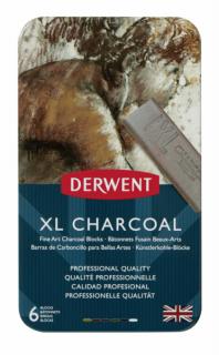 Derwent XL CHARCOAL széntömb készlet 6 szín