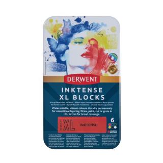 Derwent XL INKTENSE vízzel elmosható tintakréta készlet 6 szín
