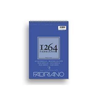 Fabriano 1264 Watercolour tömb A5 20lap 300g,  felül spirálos