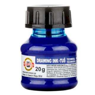 Koh-i-noor DRAWING INK tus 20g kék