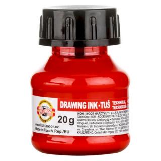 Koh-i-noor DRAWING INK tus 20g piros