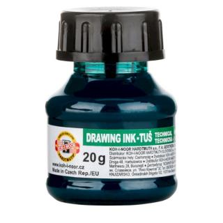 Koh-i-noor DRAWING INK tus 20g zöld