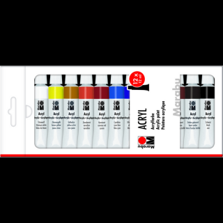 Marabu ACRYL akrilfesték készlet 12*12ml