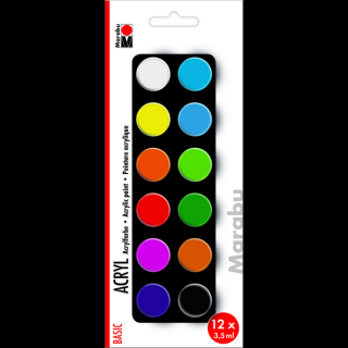 Marabu ACRYL akrilfesték készlet 12*3,5ml