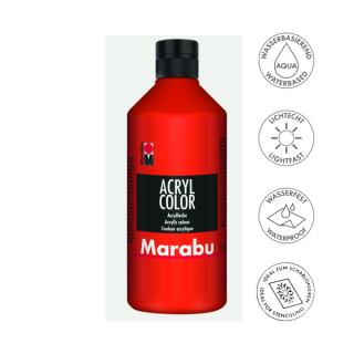 Marabu ACRYL COLOR akrilfesték 006 cinóber 500ml