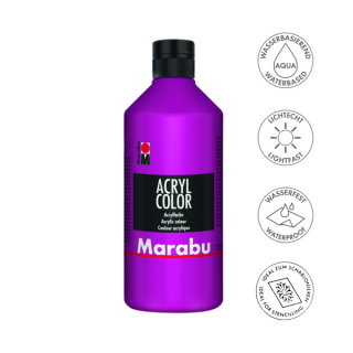 Marabu ACRYL COLOR akrilfesték 014 magenta 500ml