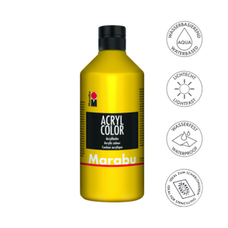 Marabu ACRYL COLOR akrilfesték 019 sárga 500ml