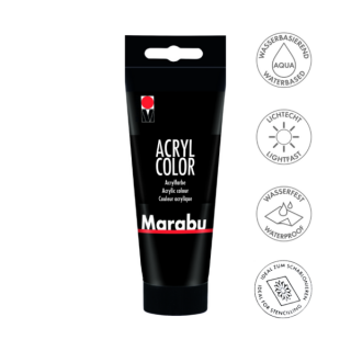 Marabu ACRYL COLOR akrilfesték 073 fekete 100ml