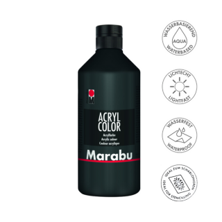 Marabu ACRYL COLOR akrilfesték 073 fekete 500ml