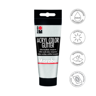 Marabu ACRYL COLOR akrilfesték 582 csillámos ezüst 100ml