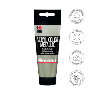 Marabu ACRYL COLOR akrilfesték 748 metálfényű szürkés barna 100ml