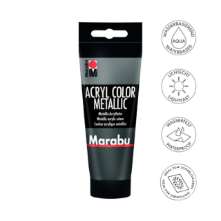 Marabu ACRYL COLOR akrilfesték 772 metálfényű antracit 100ml