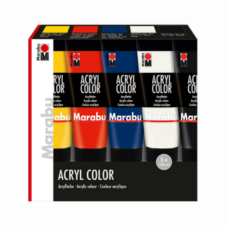 Marabu ACRYL COLOR akrilfesték készlet 5*100ml