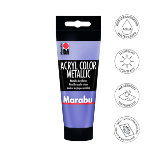 Marabu ACRYL COLOR METALLIC akrilfesték 750 metálfényű ibolya 100ml