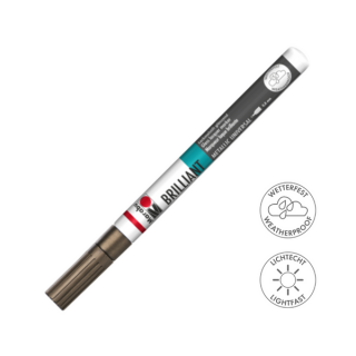Marabu BRILLIANT fényes akril filctoll 0,8mm 087 réz