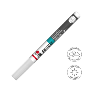 Marabu BRILLIANT fényes akril filctoll 1-2mm 070 fehér