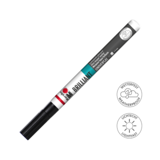 Marabu BRILLIANT fényes akril filctoll 1-2mm 073 fekete