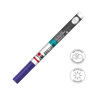 Marabu BRILLIANT fényes akril filctoll 1-2mm 081 ametiszt