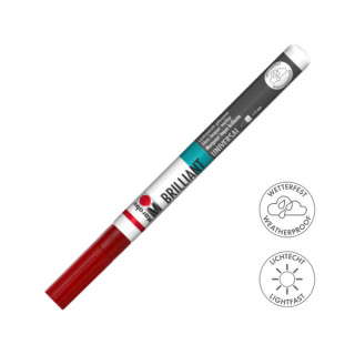 Marabu BRILLIANT fényes akril filctoll 1-2mm 125 meggy