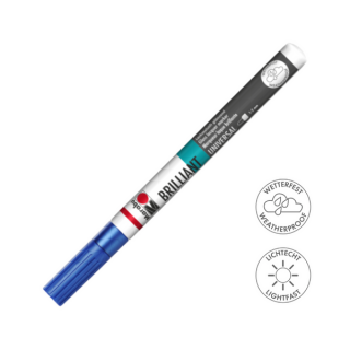 Marabu BRILLIANT fényes akril filctoll 1-2mm 143 sötétkék