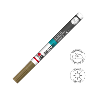 Marabu BRILLIANT fényes akril filctoll 1-2mm 163 fahéj