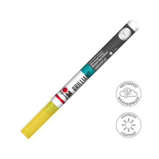 Marabu BRILLIANT fényes akril filctoll 1-2mm 220 napsárga