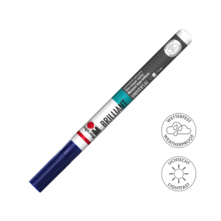 Marabu BRILLIANT fényes akril filctoll 1-2mm 293 éjkék