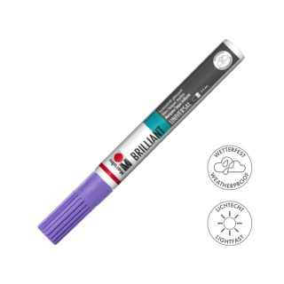 Marabu BRILLIANT fényes akril filctoll 2-4mm 007 levendula