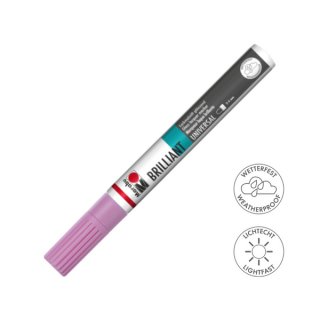 Marabu BRILLIANT fényes akril filctoll 2-4mm 033 pink rózsaszín