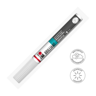 Marabu BRILLIANT fényes akril filctoll 2-4mm 070 fehér