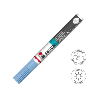 Marabu BRILLIANT fényes akril filctoll 2-4mm 141 égkék