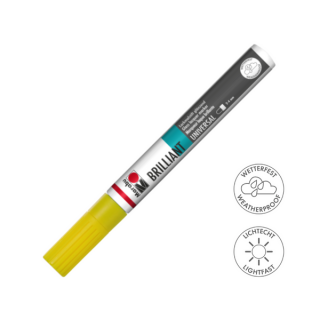 Marabu BRILLIANT fényes akril filctoll 2-4mm 220 napsárga