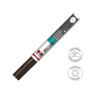 Marabu BRILLIANT fényes akril filctoll 2-4mm 295 kakaó