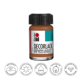 Marabu DECORLACK hobbi akrilfesték 787 metálfényű réz 15ml