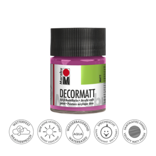Marabu DECORMATT hobbi akrilfesték 033 pink 50ml