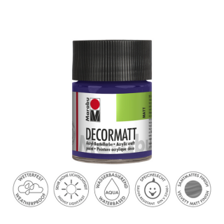 Marabu DECORMATT hobbi akrilfesték 051 sötét ibolya 50ml
