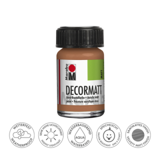 Marabu DECORMATT hobbi akrilfesték 787 metálfényű réz 15ml