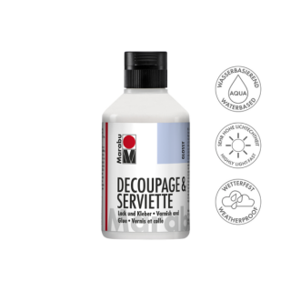 Marabu DECOUPAGE  SERVIETTE ragasztólakk fényes 250ml