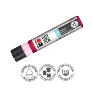 Marabu Dot Pen díszítő és pontozó toll 014 magenta 25ml