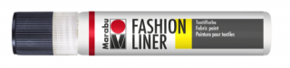Marabu FASHION LINER textilfesték kontúrozó 070 kontúrozó fehér 25ml