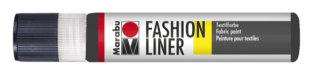 Marabu FASHION LINER textilfesték kontúrozó 073 kontúrozó fekete 25ml