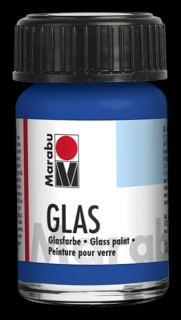 Marabu GLAS vizes üvegfesték 055 sötét ultramarinkék 15ml