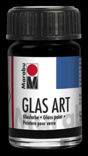 Marabu GLASART oldószeres üvegfesték 473 fekete 15ml