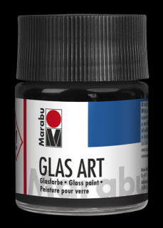 Marabu GLASART oldószeres üvegfesték 473 fekete 50ml