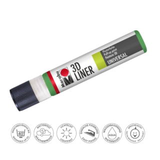 Marabu hőre puffadó PLUSTER PEN (3D LINER) 662 világoszöld 25ml