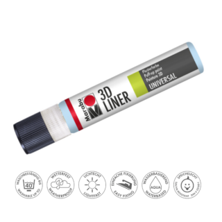 Marabu hőre puffadó PLUSTER PEN (3D LINER) 691 pasztel kék 25ml