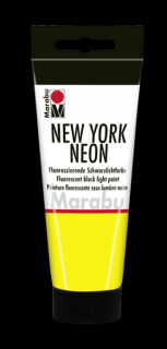 Marabu NEW YORK dekor festék  321 neon sárga 100ml